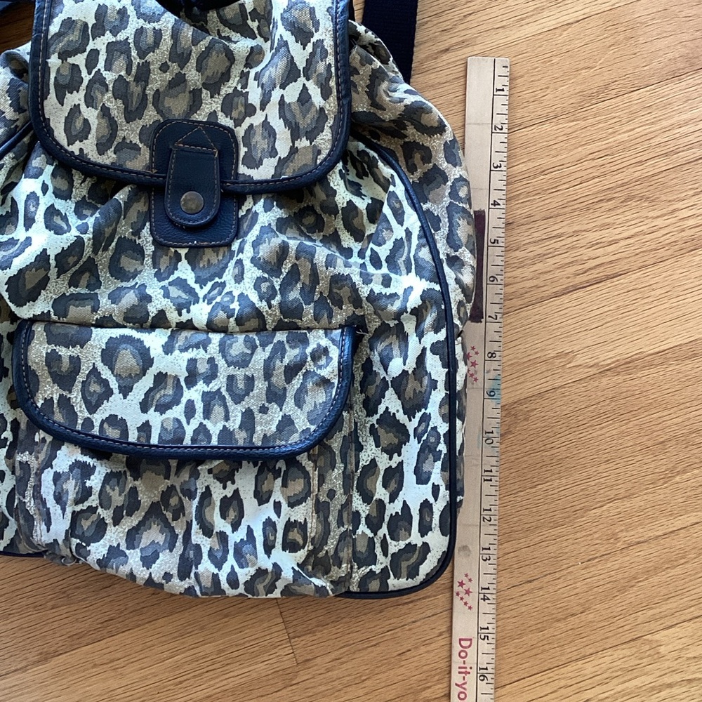 Leopard Print Backpack - Picture 3 of 8